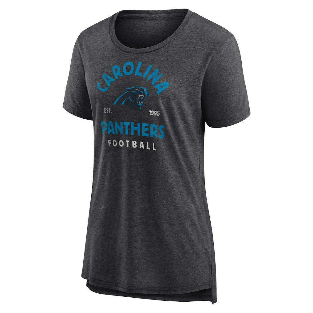 Carolina Panthers Women's Vintage Arch Tri-Blend T-Shirt | NFL Outlet