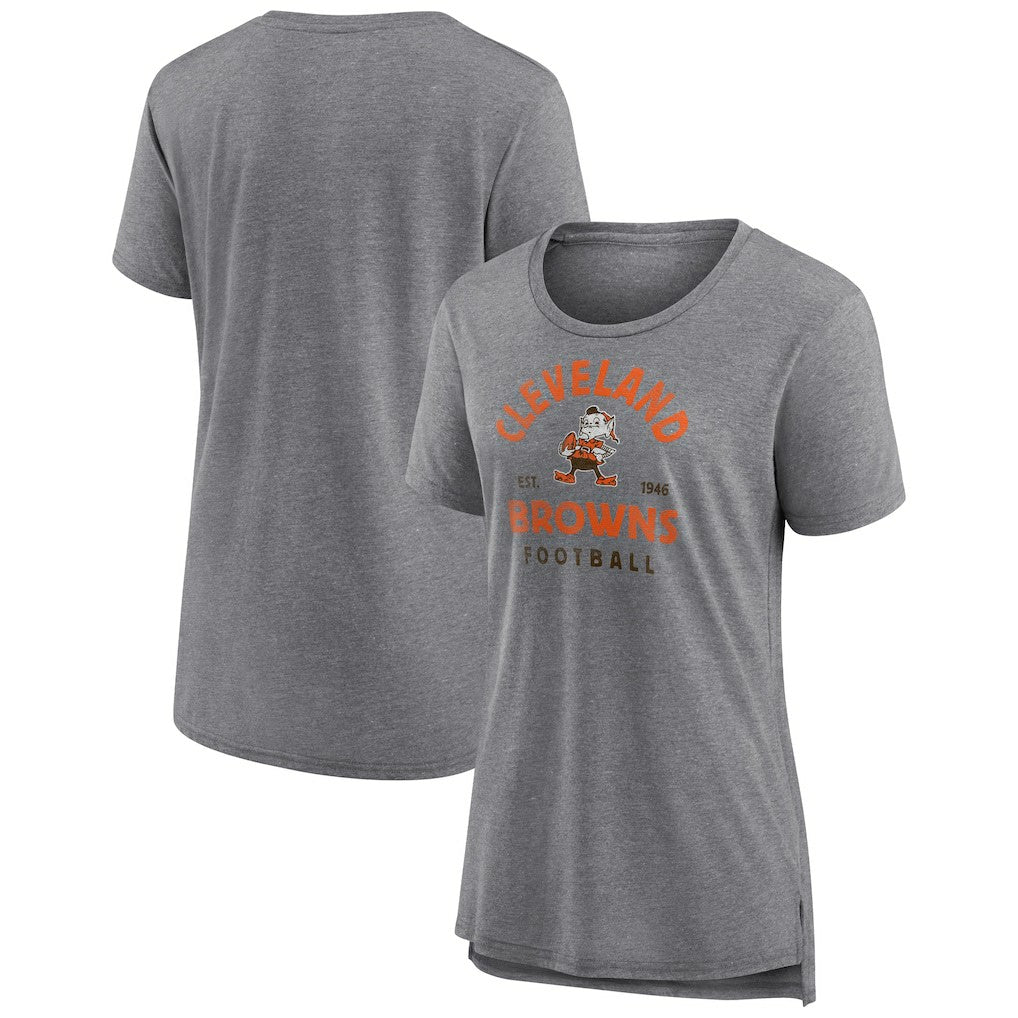 Cleveland Browns Women's Vintage Arch Tri-Blend T-Shirt | NFL New