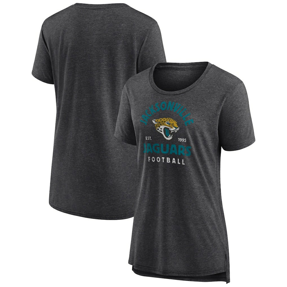 Jacksonville Jaguars Women's Vintage Arch Tri-Blend T-Shirt | NFL Hot