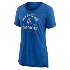 New England Patriots Women's Vintage Arch Tri-Blend T-Shirt | NFL US
