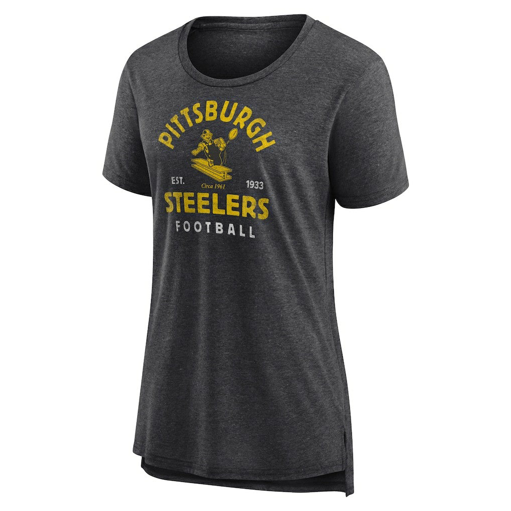 Pittsburgh Steelers Women's Vintage Arch Tri-Blend T-Shirt | NFL Near me