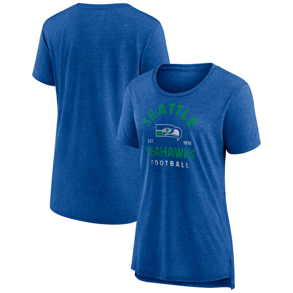 Seattle Seahawks Women's Vintage Arch Tri-Blend T-Shirt | NFL US