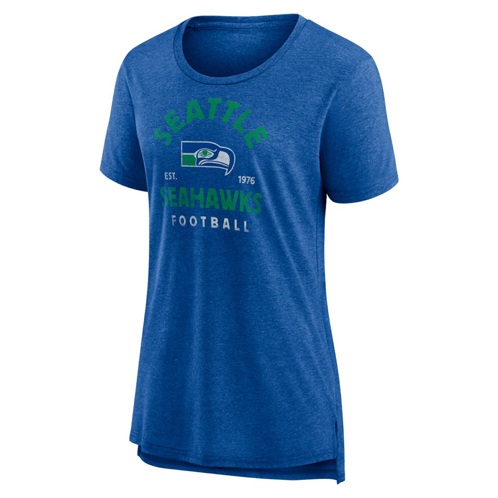 Seattle Seahawks Women's Vintage Arch Tri-Blend T-Shirt | NFL US