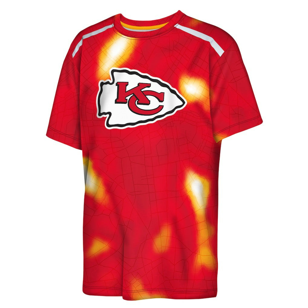 Kansas City Chiefs Outerstuff Youth End Zone Dri-Tek T-Shirt | NFL Discount