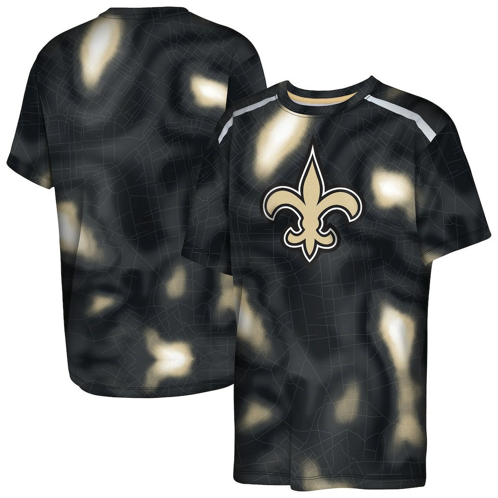 New Orleans Saints Outerstuff Youth End Zone Dri-Tek T-Shirt | NFL Online