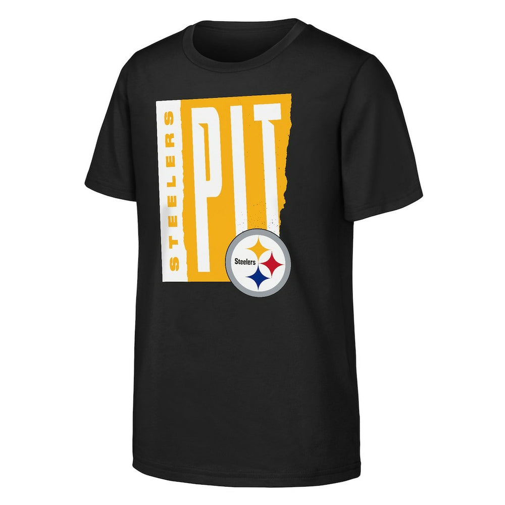 Pittsburgh Steelers Outerstuff Youth Tear It Up T-Shirt | NFL New