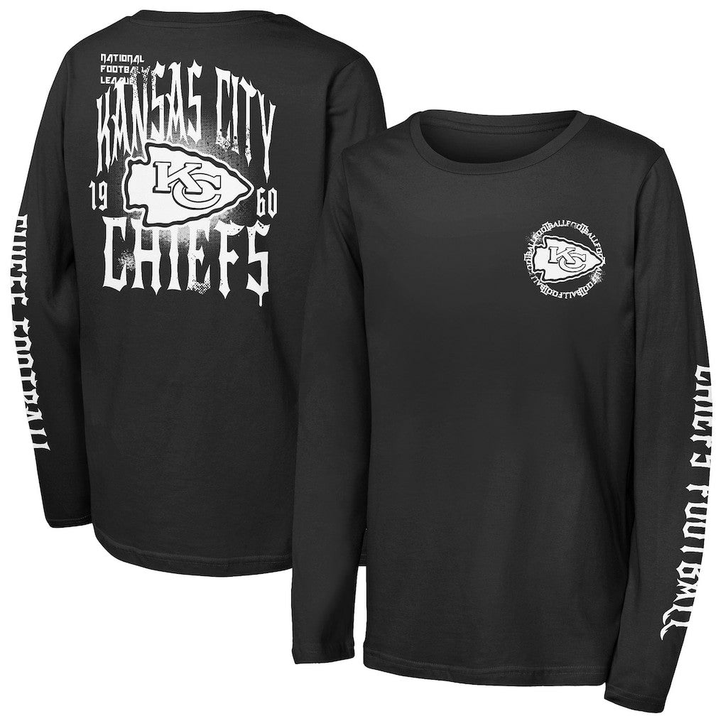 Kansas City Chiefs Outerstuff Youth Rumble Long Sleeve T-Shirt | NFL Online