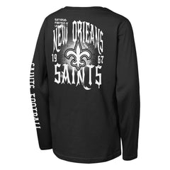 New Orleans Saints Outerstuff Youth Rumble Long Sleeve T-Shirt | NFL New