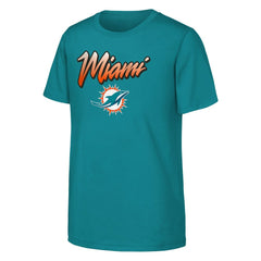 Miami Dolphins Outerstuff Youth Team Spirit T-Shirt | NFL New
