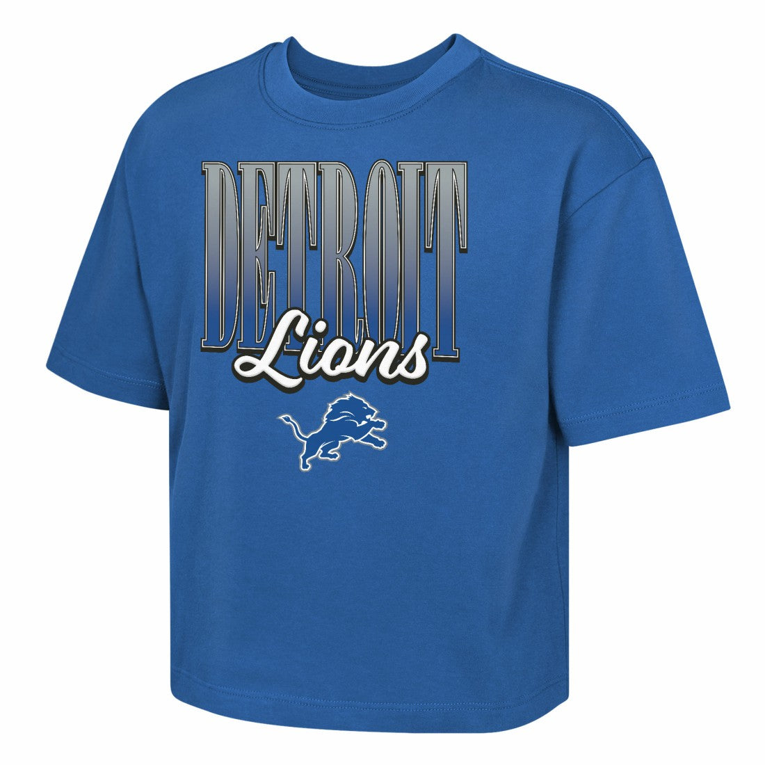 Detroit Lions Outerstuff Girls Youth Big City Boxy T-Shirt | NFL US
