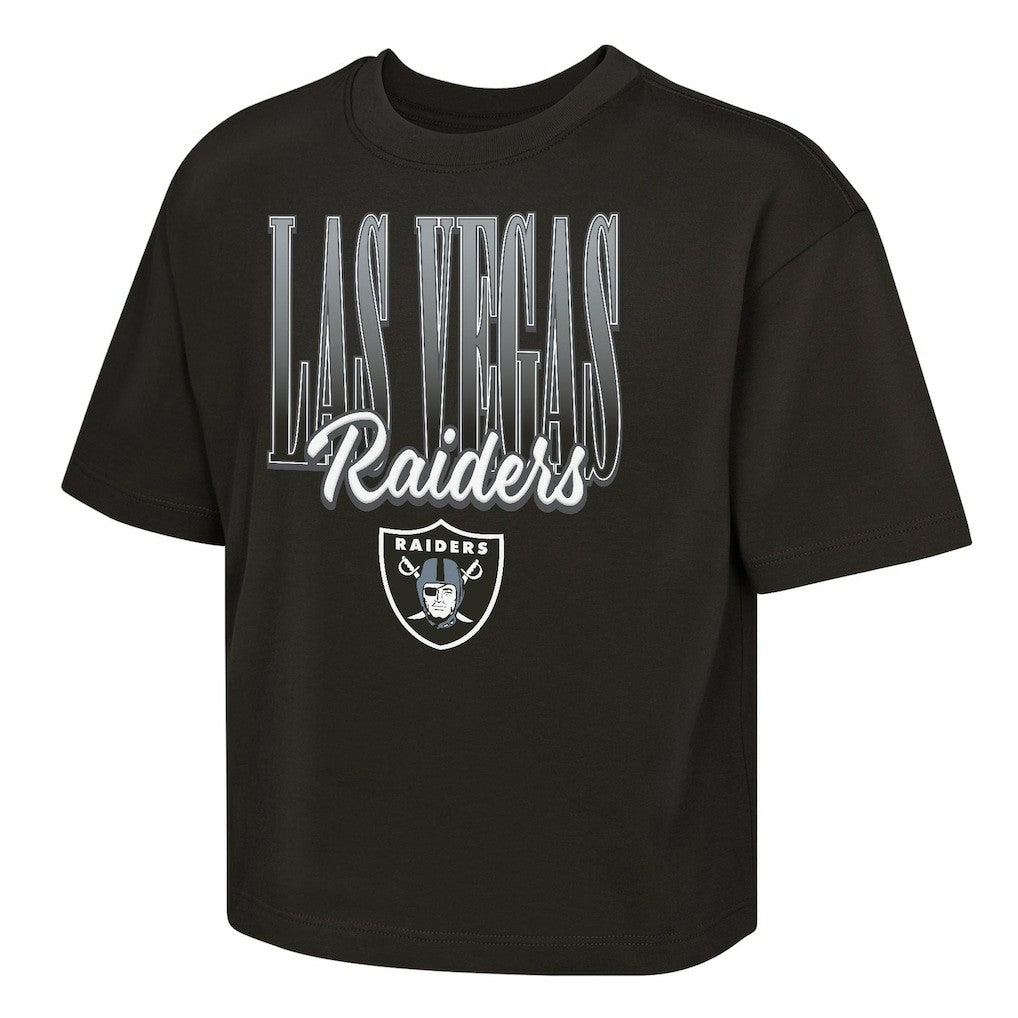 Las Vegas Raiders Outerstuff Girls Youth Big City Boxy T-Shirt | NFL Near me