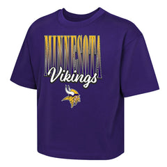 Minnesota Vikings Outerstuff Girls Youth Big City Boxy T-Shirt | NFL US