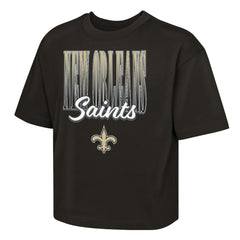 New Orleans Saints Outerstuff Girls Youth Big City Boxy T-Shirt | NFL Sale