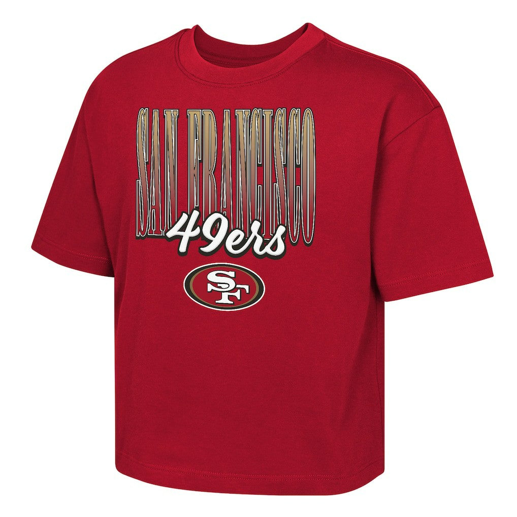 San Francisco 49ers Outerstuff Girls Youth Big City Boxy T-Shirt | NFL Online