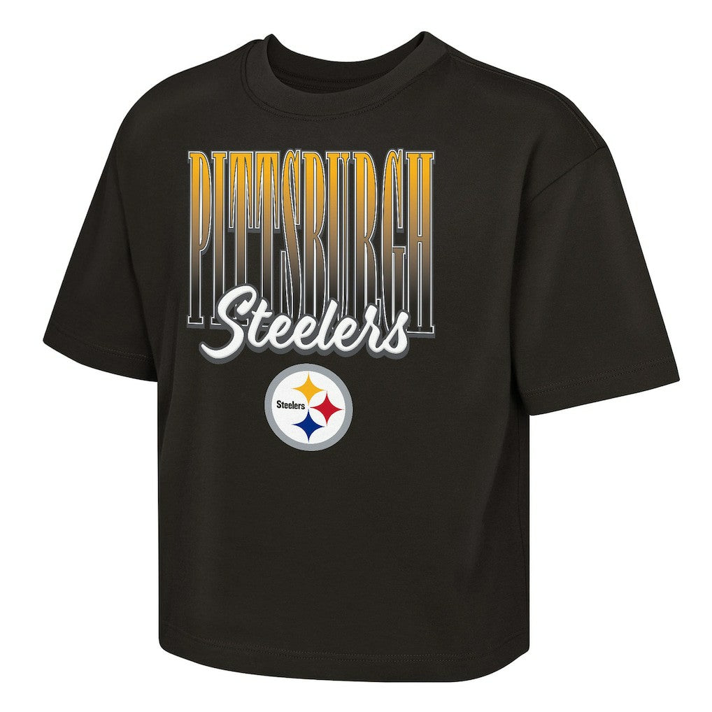 Pittsburgh Steelers Outerstuff Girls Youth Big City Boxy T-Shirt | NFL Near me