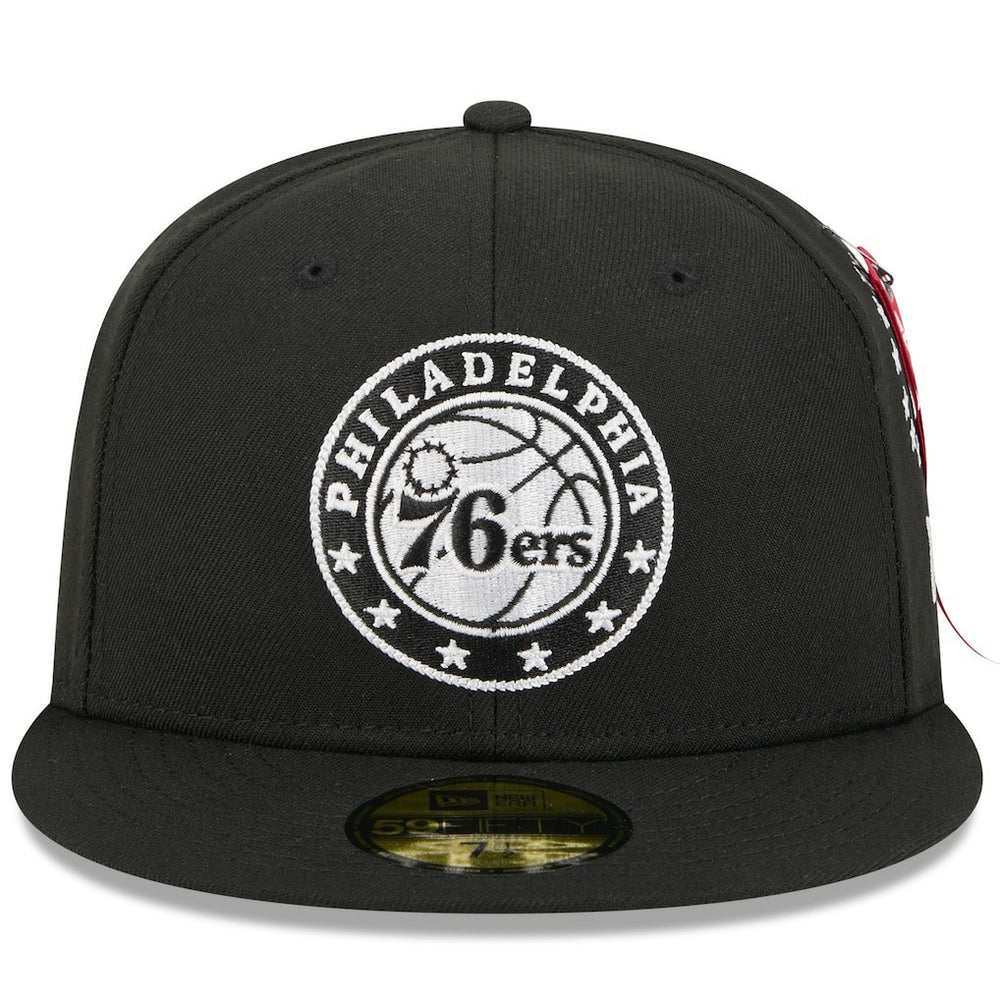 Black Philadelphia 76ers x Alpha Industries 59FIFTY Fitted Hat | NBA
