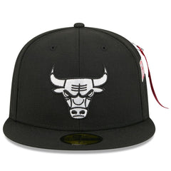 Black Chicago Bulls x Alpha Industries 59FIFTY Fitted Hat | NBA