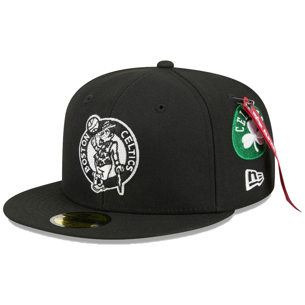 Black Boston Celtics x Alpha Industries 59FIFTY Fitted Hat | NBA