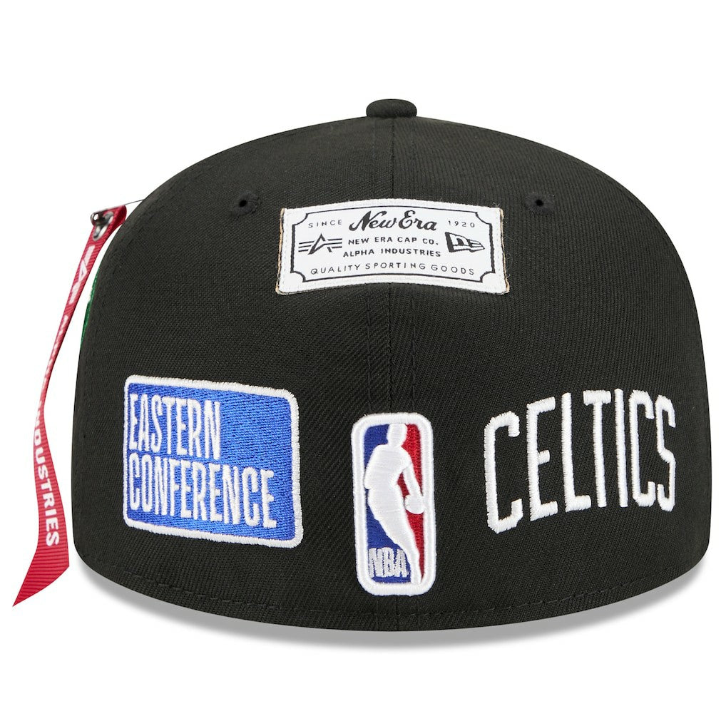 Black Boston Celtics x Alpha Industries 59FIFTY Fitted Hat | NBA