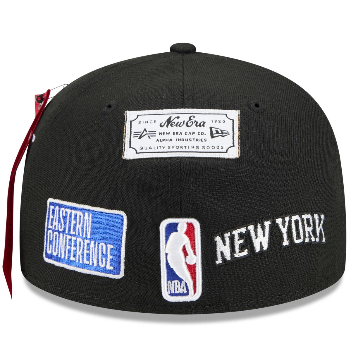 Black New York Knicks x Alpha Industries 59FIFTY Fitted Hat | NBA