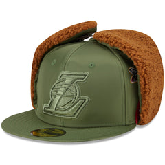 Olive Los Angeles Lakers x Alpha Industries Dog Ear 59FIFTY Fitted Hat | NBA