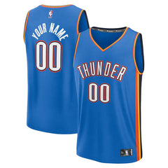 Blue Oklahoma City Thunder Youth Fast Break Custom Replica Jersey | NBA