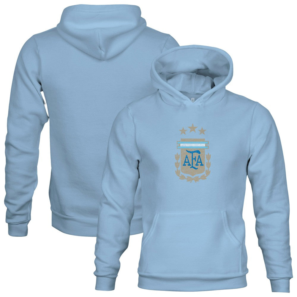 Argentina National Team 1863FC Youth Color Badge Fleece Pullover Hoodie