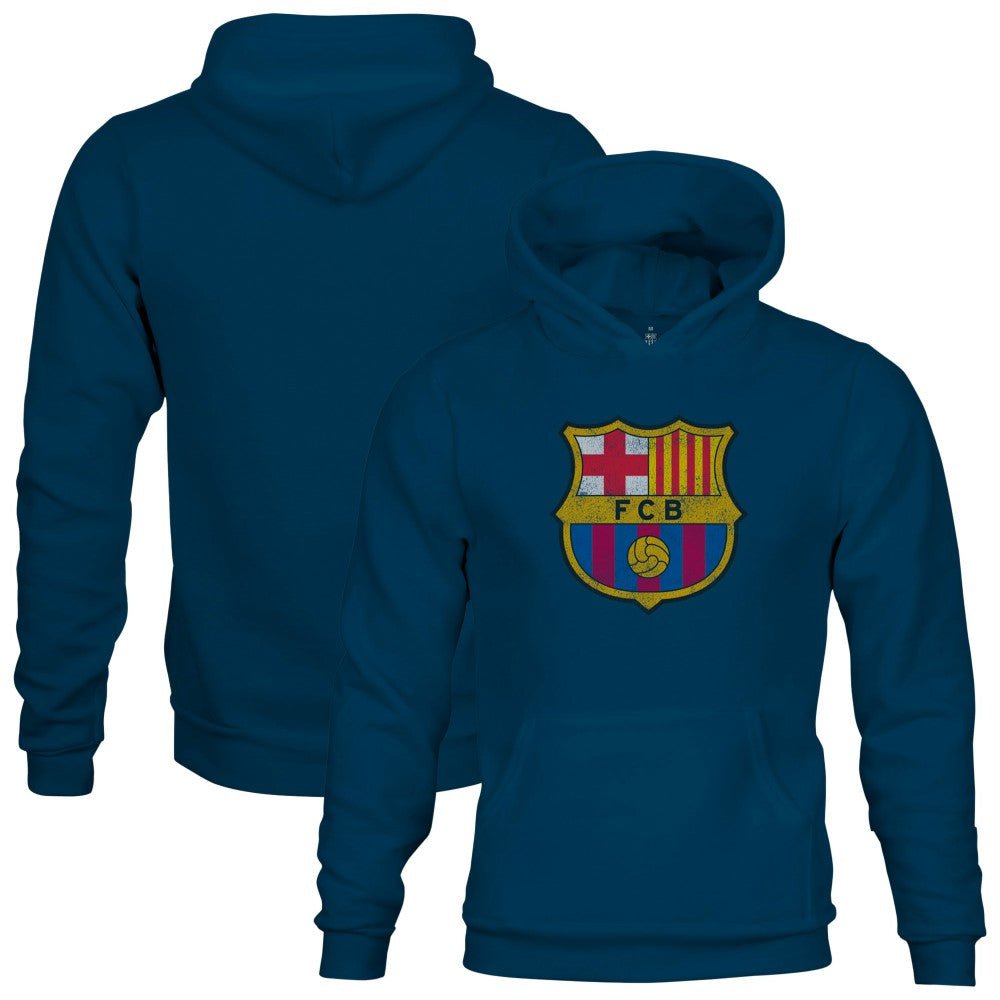 Barcelona 1863FC Youth Color Badge Fleece Pullover Hoodie