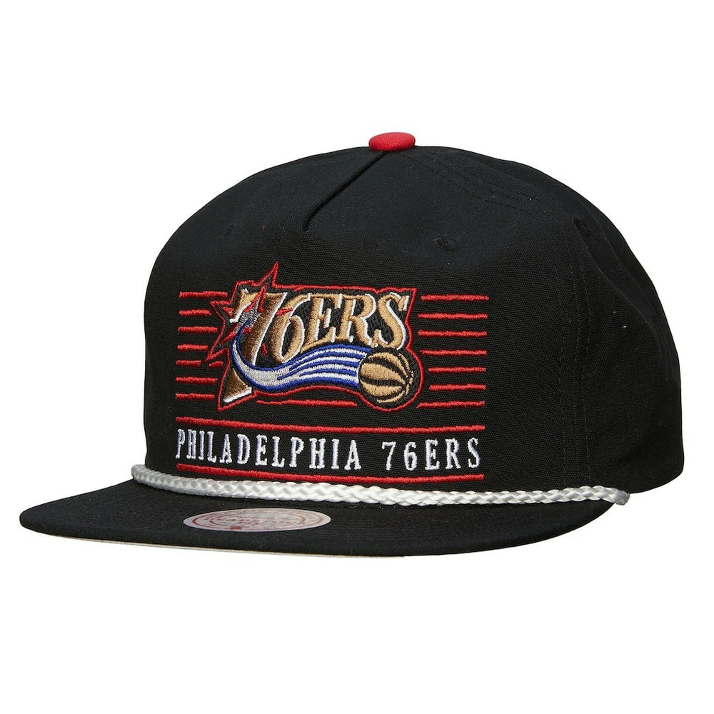 Black Philadelphia 76ers Ascend Deadstock Snapback Hat | NBA