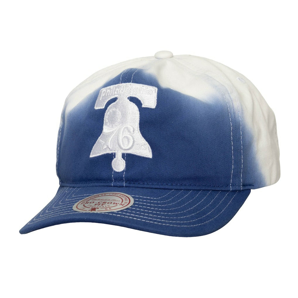 Royal/White Philadelphia 76ers Dip Dye Pro Crown Adjustable Hat sale | NBA