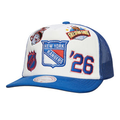 New York Rangers Mitchell & Ness Gridlock Trucker Adjustable Hat -  NHL Hats