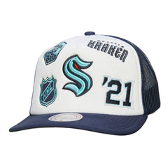 Seattle Kraken Mitchell & Ness Gridlock Trucker Adjustable Hat -  NHL Hats