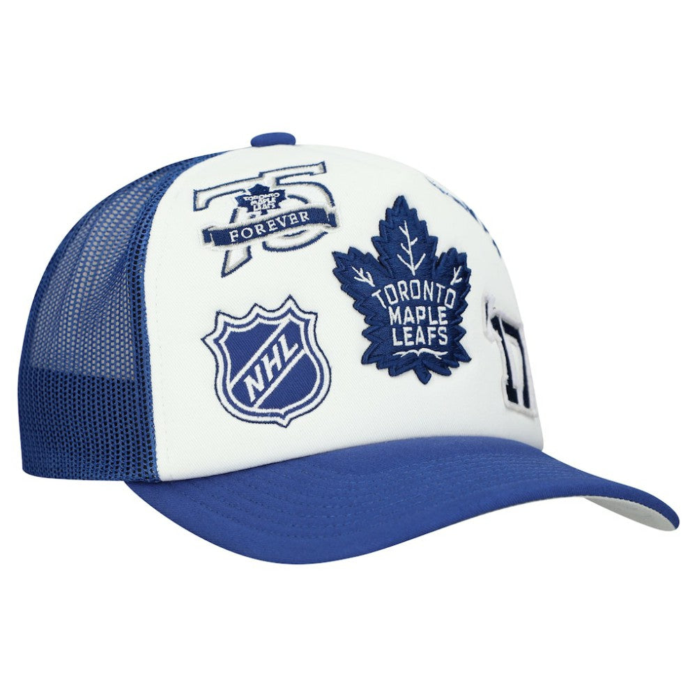 Toronto Maple Leafs Mitchell & Ness Gridlock Trucker Adjustable Hat -  NHL Hats