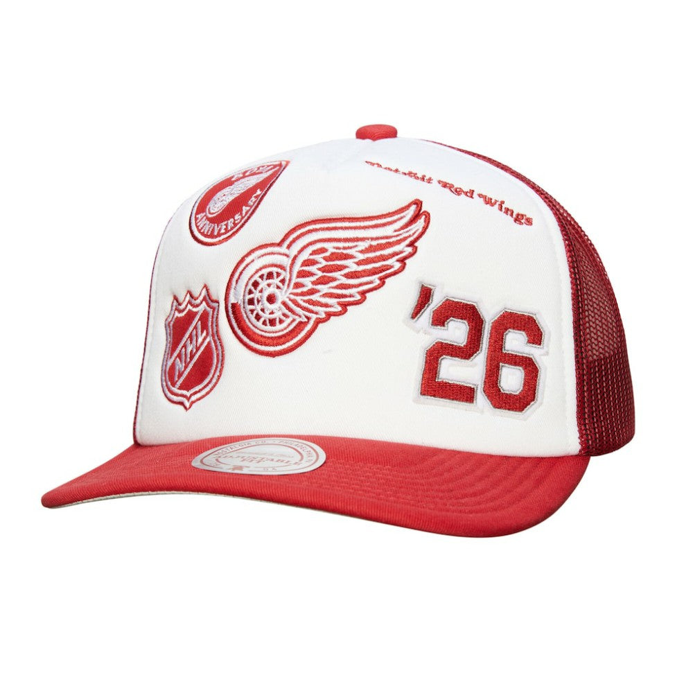 Detroit Red Wings Mitchell & Ness Gridlock Trucker Adjustable Hat -  NHL Hats