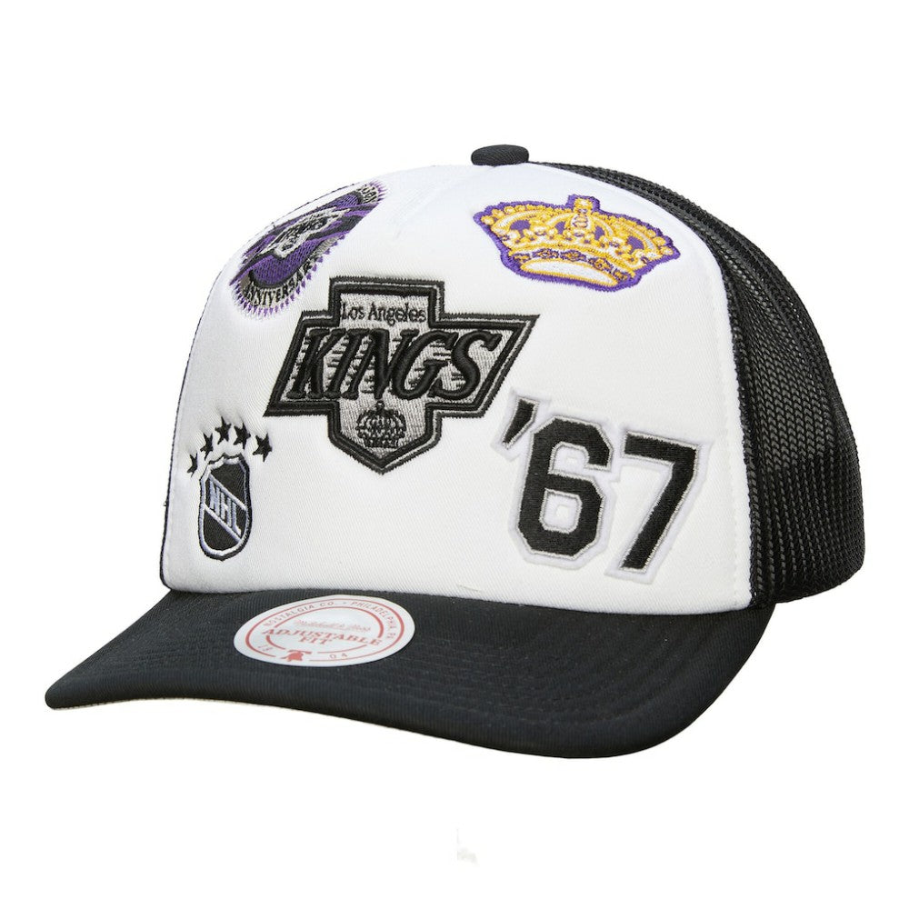 Los Angeles Kings Mitchell & Ness Gridlock Trucker Adjustable Hat -  NHL Hats