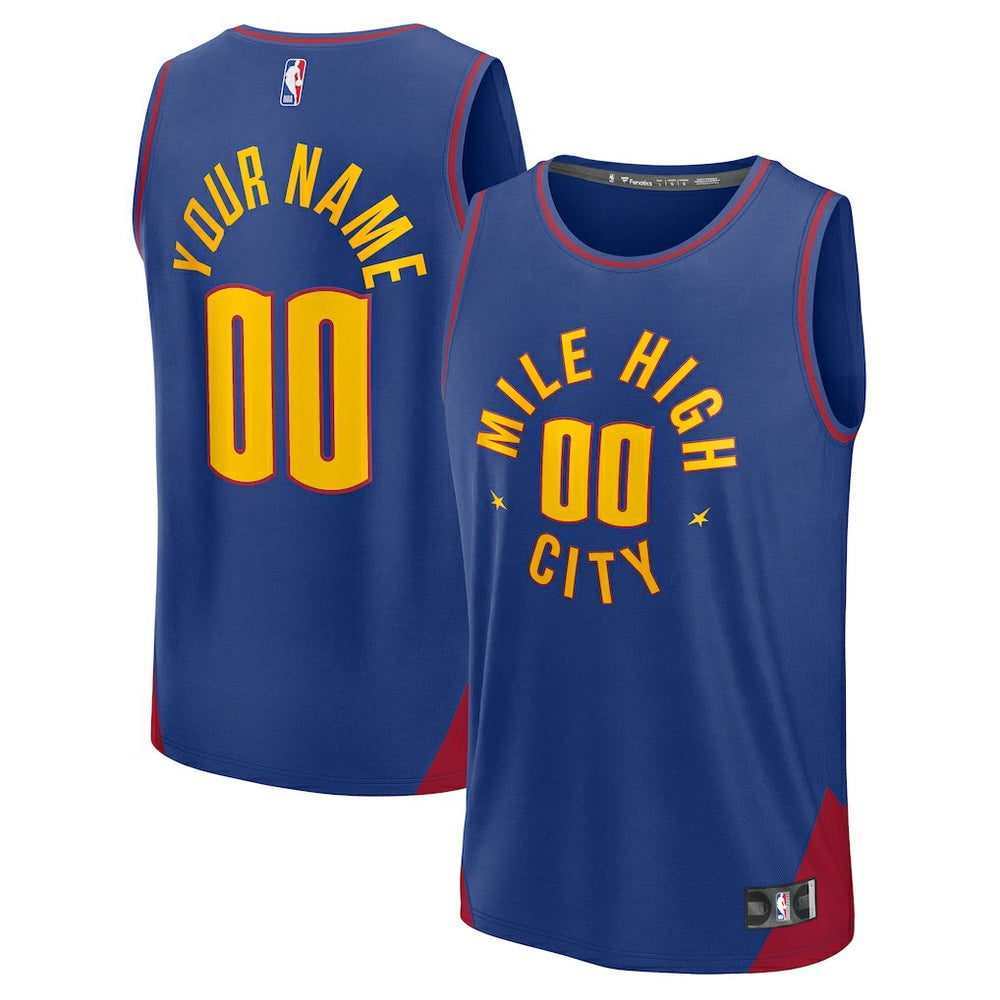 Blue Denver Nuggets Fast Break Custom Jersey sale | NBA