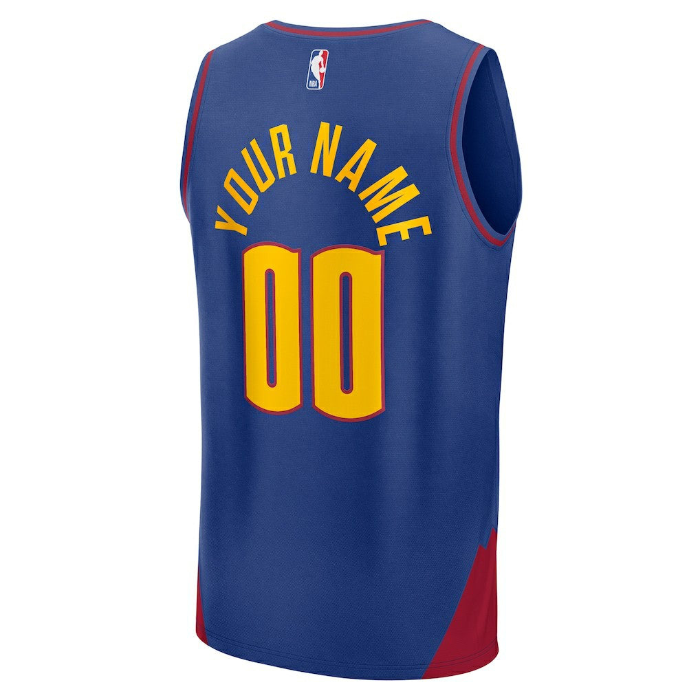 Blue Denver Nuggets Fast Break Custom Jersey sale | NBA