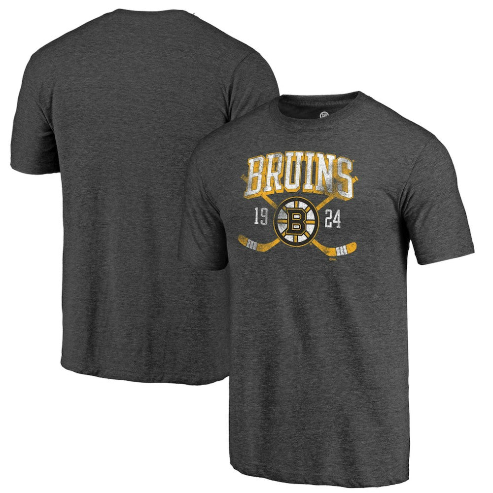 Boston Bruins Line Shift Tri-Blend T-Shirt -  NHL T-shirts