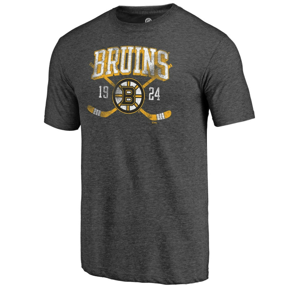 Boston Bruins Line Shift Tri-Blend T-Shirt -  NHL T-shirts