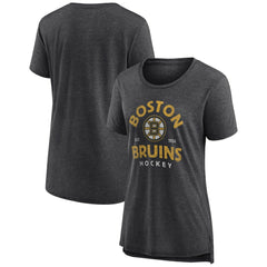 Boston Bruins Women's Vintage Arch Tri-Blend T-Shirt -  NHL T-shirts
