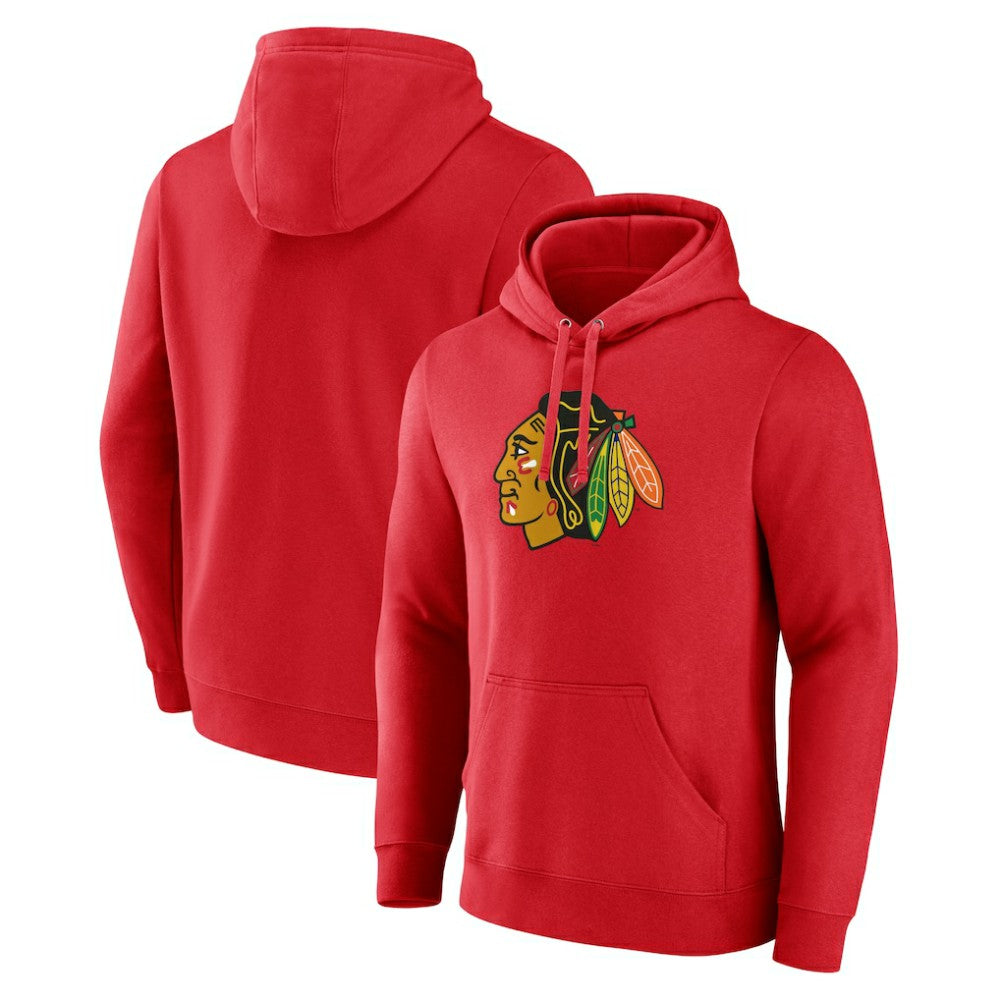 Chicago Blackhawks Primary Logo Pullover Hoodie -  NHL Hoodies