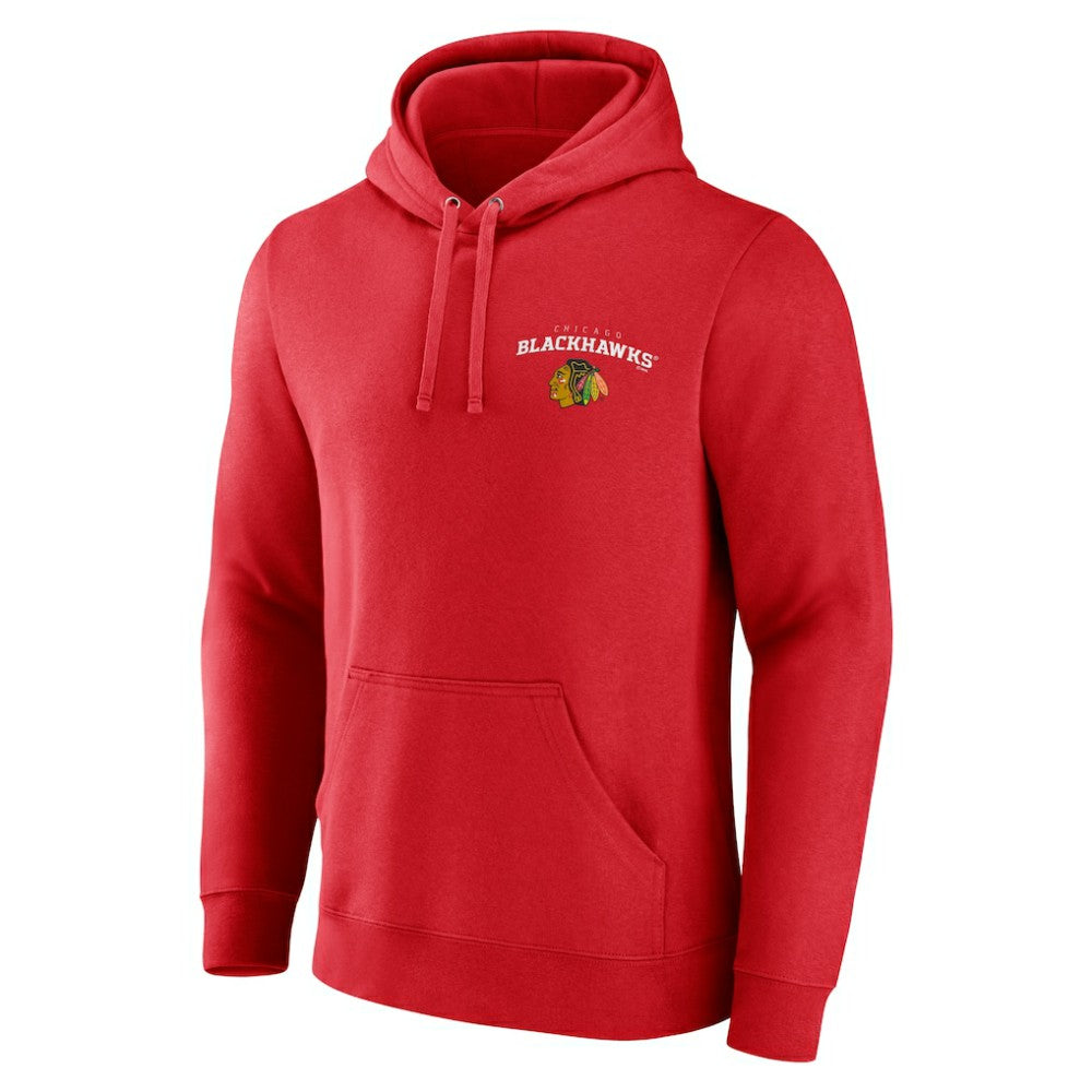 Chicago Blackhawks Team Lockup Pullover Hoodie -  NHL Hoodies