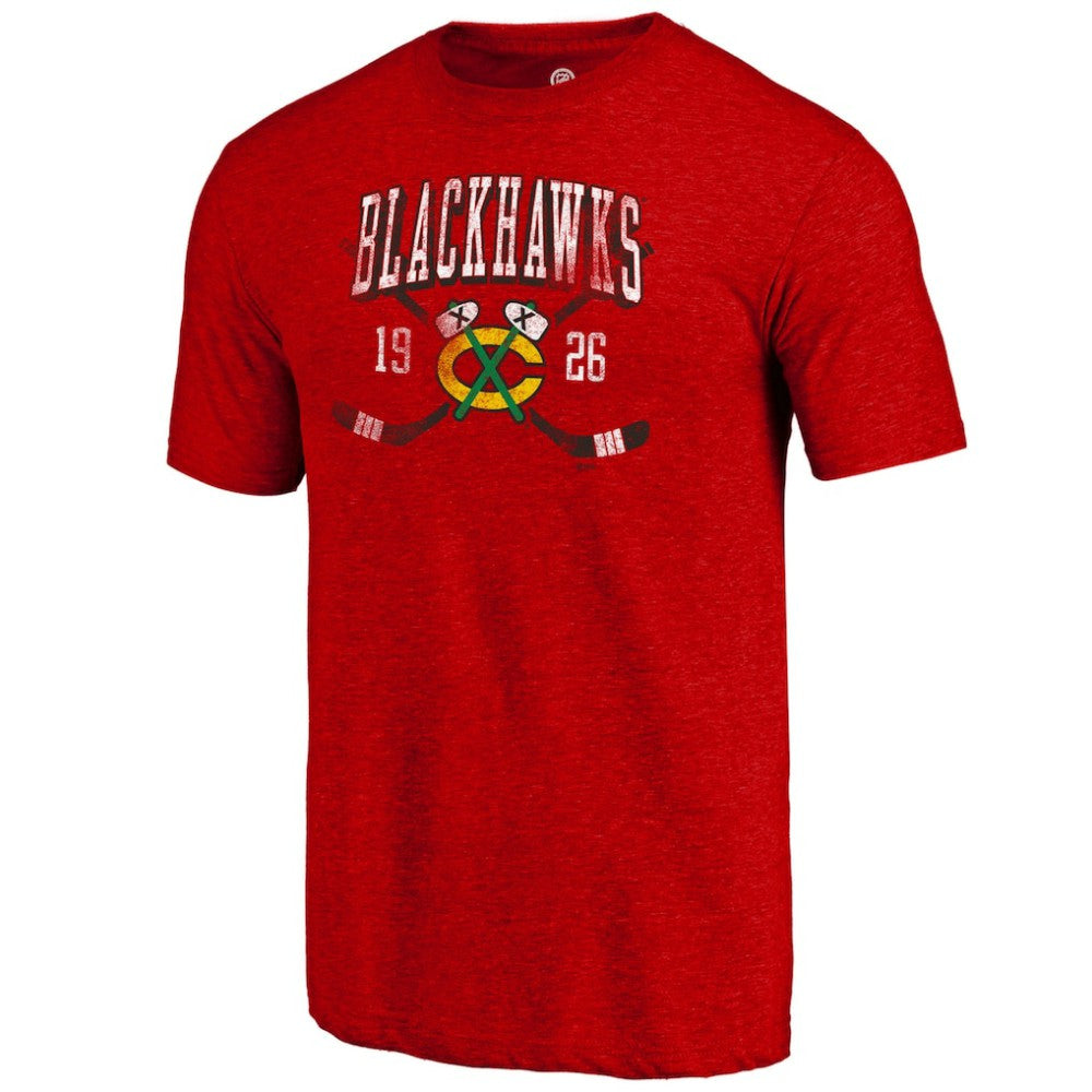 Chicago Blackhawks Line Shift Tri-Blend T-Shirt -  NHL T-shirts