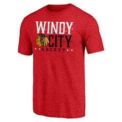 Chicago Blackhawks Shoot to Score Tri-Blend T-Shirt -  NHL T-shirts
