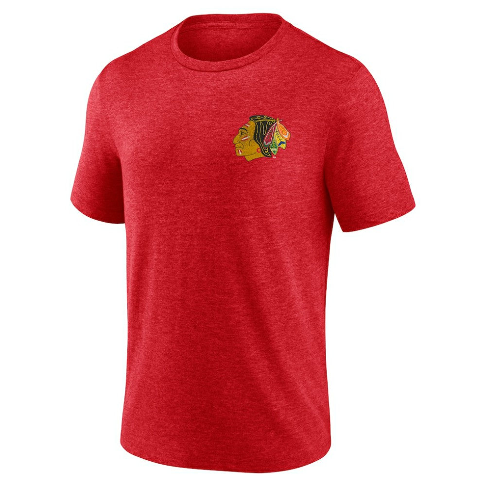 Chicago Blackhawks Earnest Will Tri-Blend T-Shirt -  NHL T-shirts