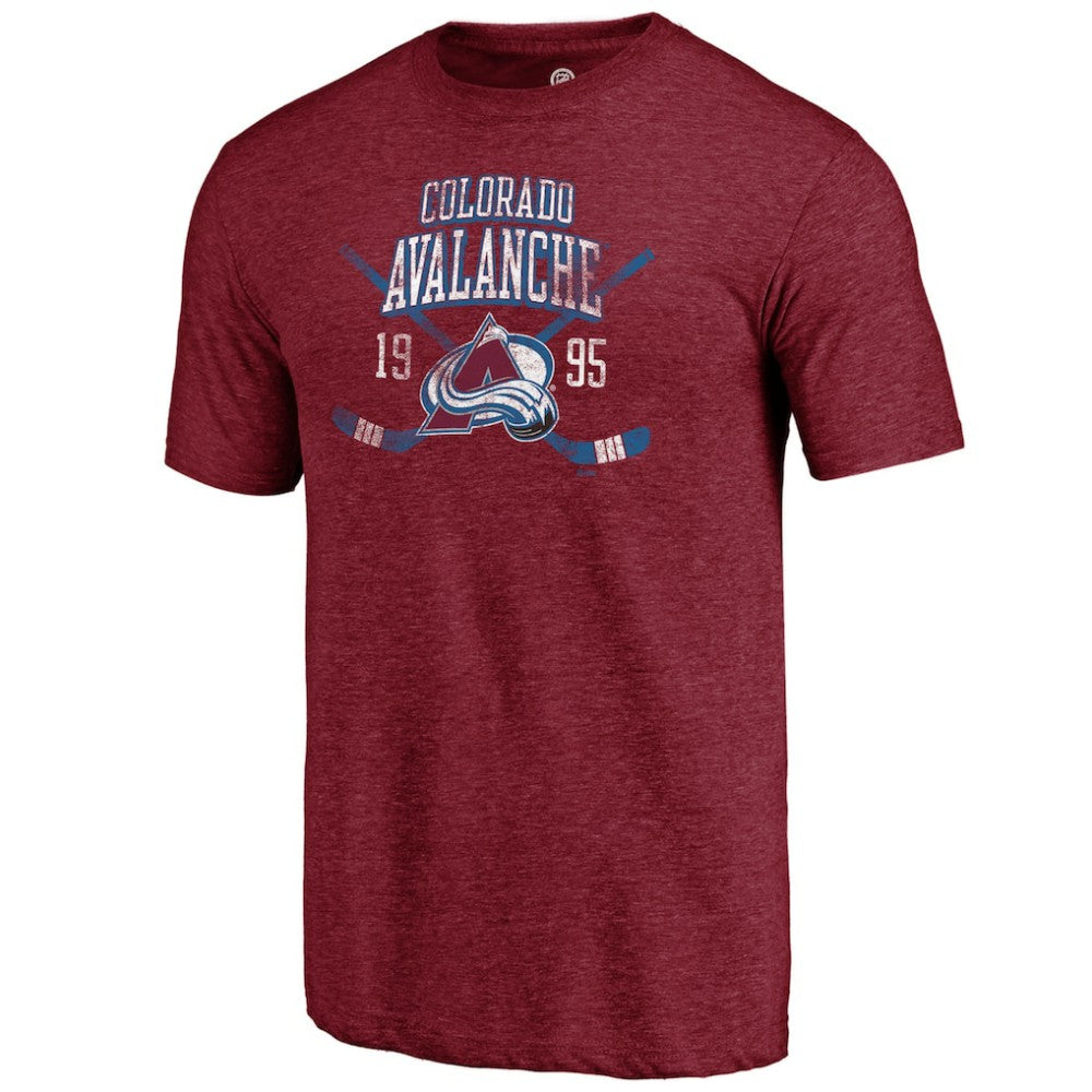 Colorado Avalanche Line Shift Tri-Blend T-Shirt -  NHL T-shirts
