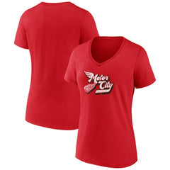 Detroit Red Wings Women's Active Edge V-Neck T-Shirt -  NHL T-shirts