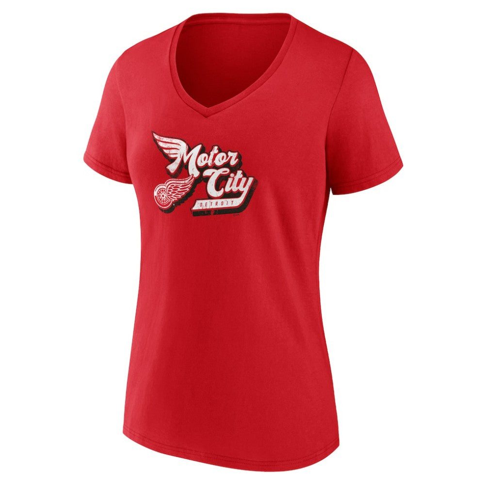 Detroit Red Wings Women's Active Edge V-Neck T-Shirt -  NHL T-shirts