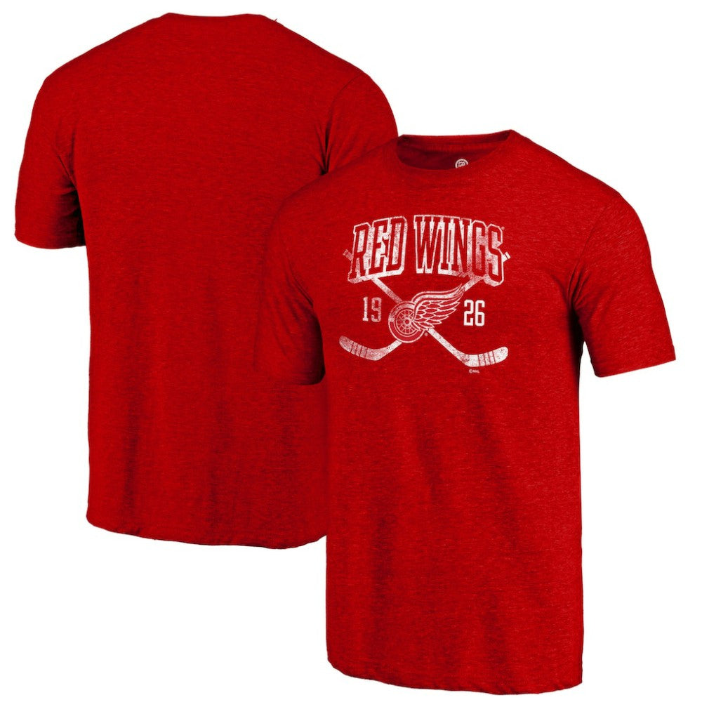 Detroit Red Wings Line Shift Tri-Blend T-Shirt -  NHL T-shirts