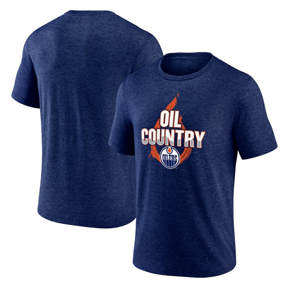 Edmonton Oilers Represent Tri-Blend T-Shirt -  NHL T-shirts
